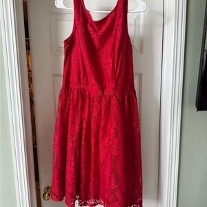 Maggy London Red Halter Sundress for Weddings